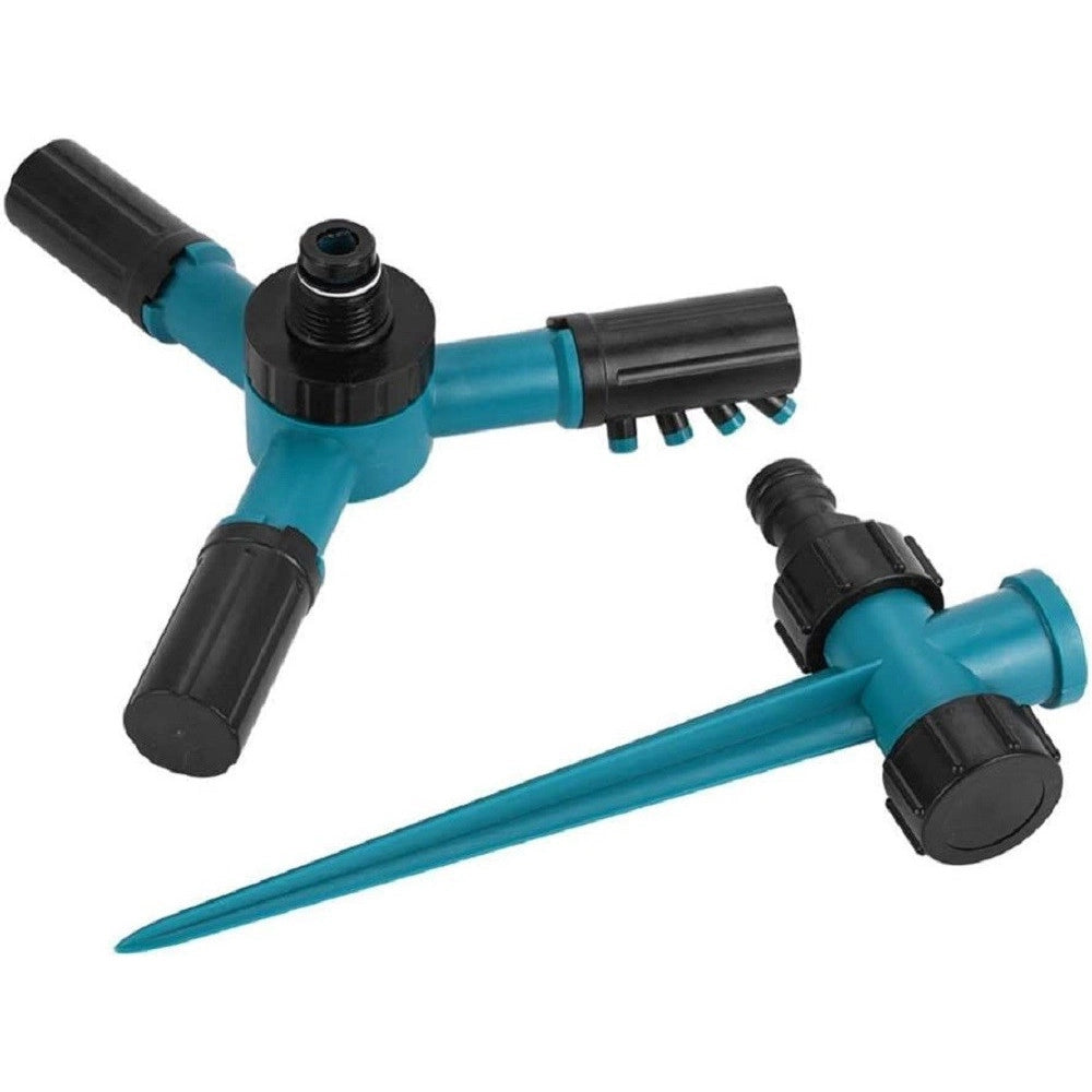 Trade Shop - Testine Spruzzatore Irrigatore Rotante A 360° Irrigazione Automatica A 3 Braccia -
