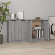 Credenze 2 pz Grigio Sonoma 60x30x70 cm in Legno Multistrato 3115778