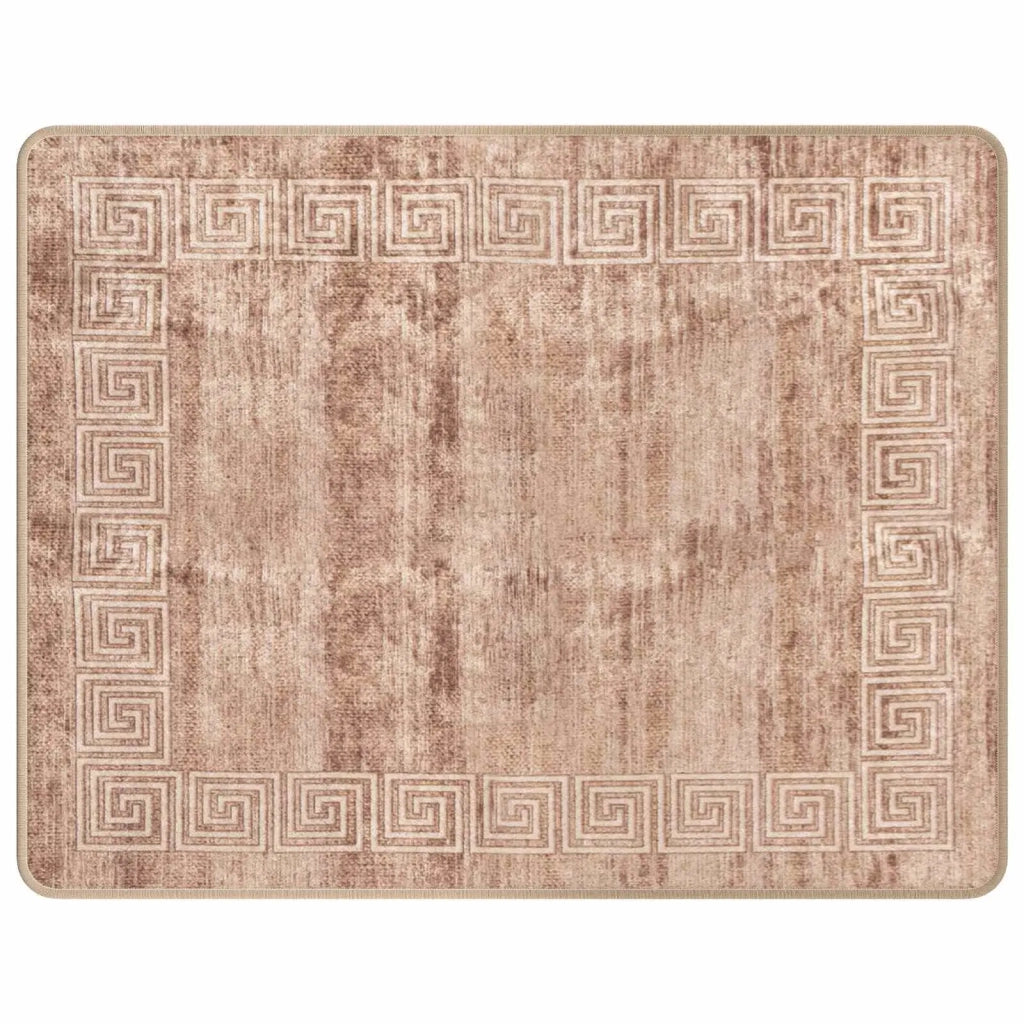 Runner Tappeto MARSA Bianco 80 x 100 cm Poliestere e PVC