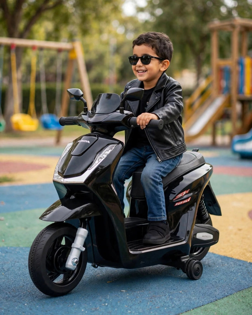Scooter Elettrico per Bambini 78x39x53 cm Licenza Honda SH125 Small Nero