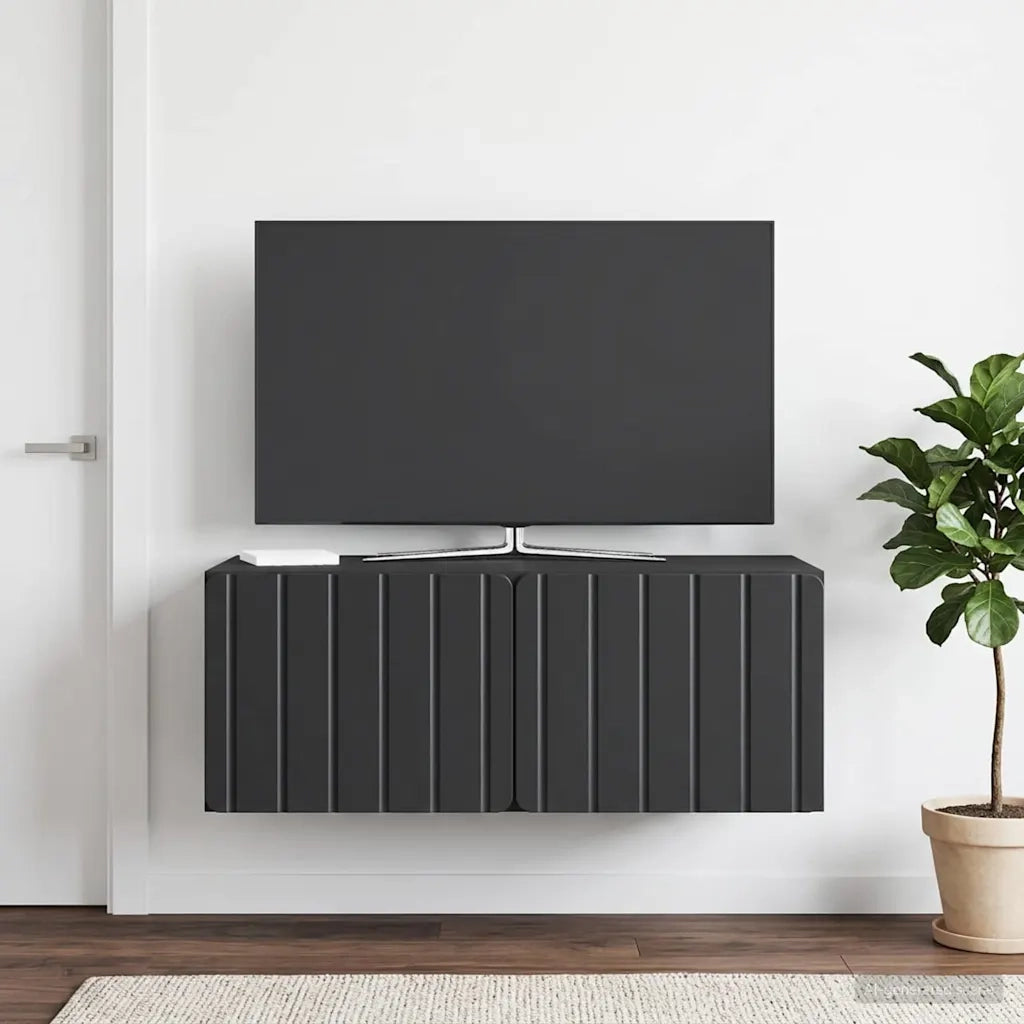 Mobile Porta TV da Muro Nero 78,5 x 41 x 30 cm 898346