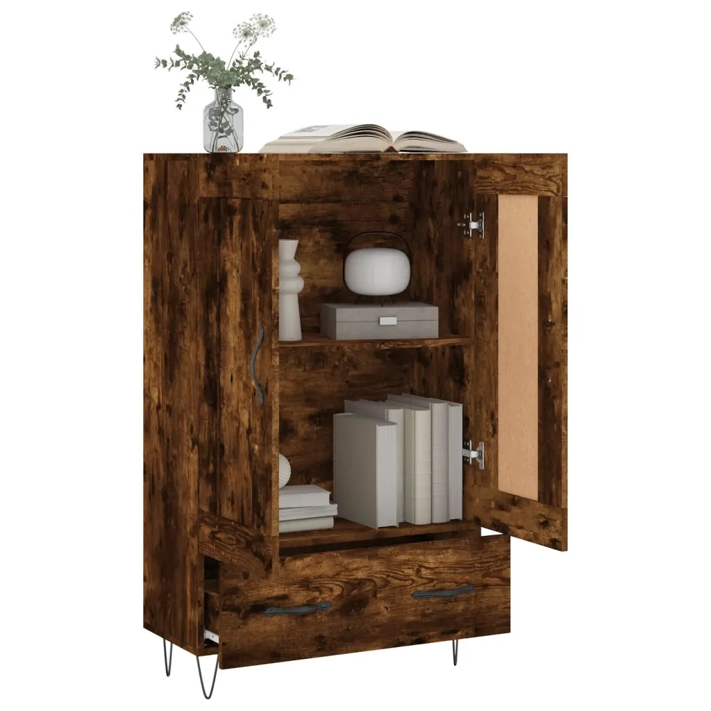 Credenza Rovere Fumo 69,5x31x115 cm in Legno Multistrato 830321