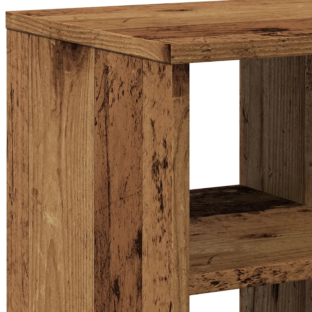 Tavolino Legno Vecchio 50x30x50 cm in Legno Multistrato