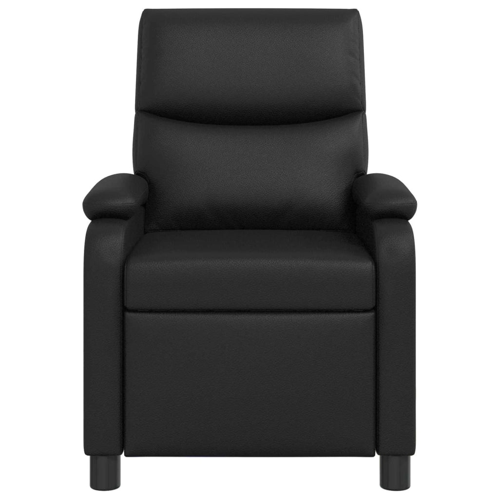 Divano Sedia-Poltrona reclinabile Nero Similpelle 978035