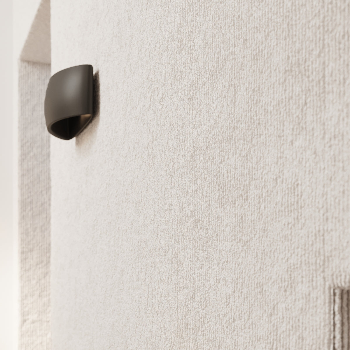 Lampada da parete in ceramica PONTIUS nero