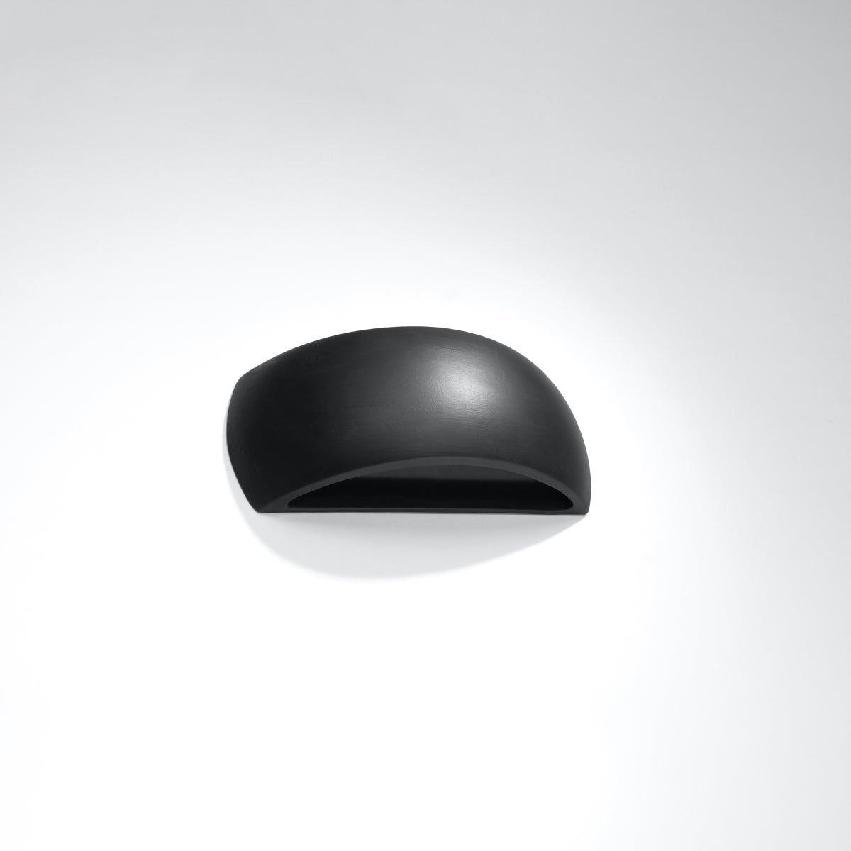 Lampada da parete in ceramica PONTIUS nero