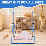 Sbarra ginnastica regolabile per bambini ¨C Minimal ¨C blu, pieghevole per uso casa