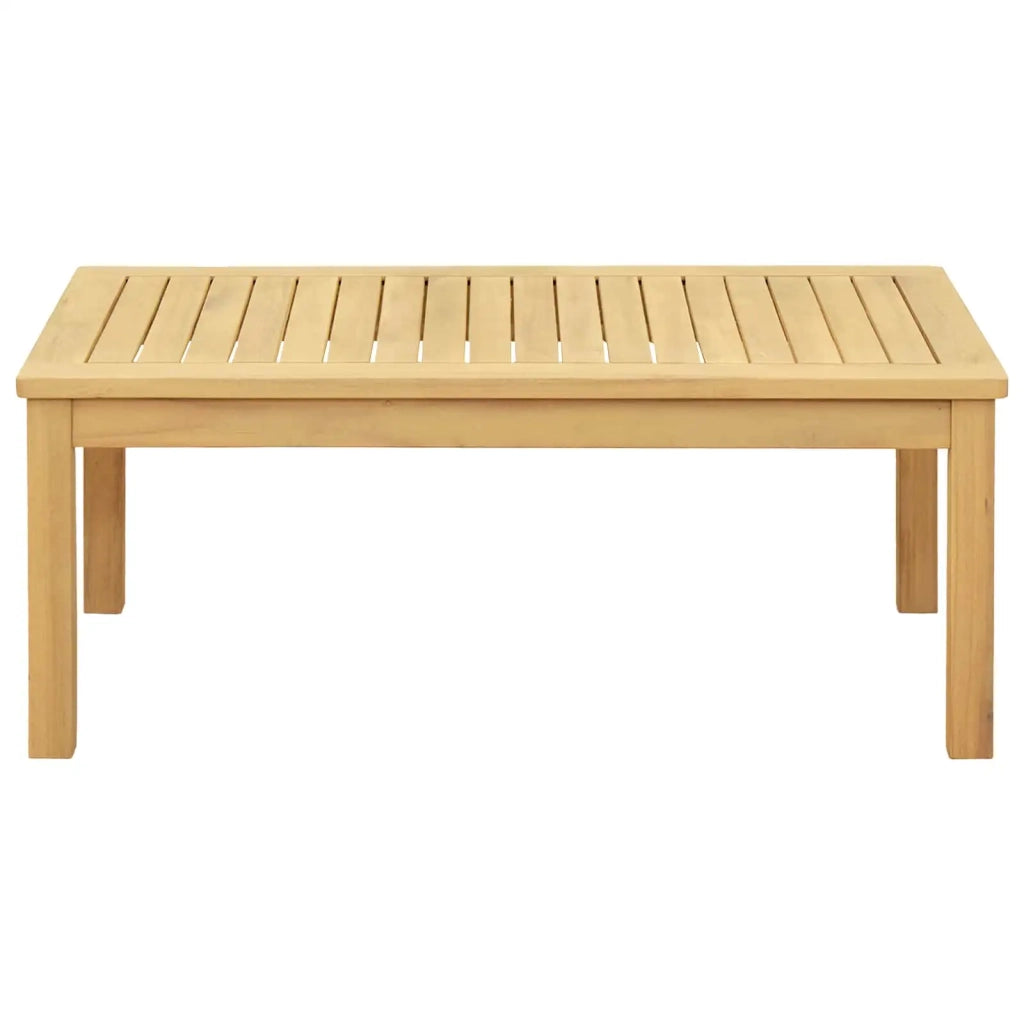 Tavolino da salotto Acacia chiaro 90 x 50 x 36 cm