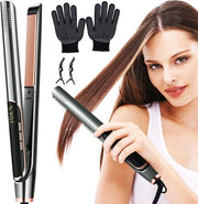 Stilo e raccamella doppio uso con display LCD per capelli lunghi e corti - strumento di stile per viaggi, regalo per donne