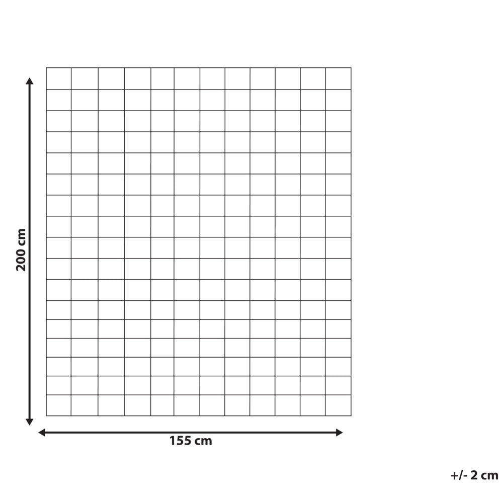 Piumino in misto poliestere bianco taglia unica 155 x 220 cm trapuntato con bottoni per tutte le stagioni
