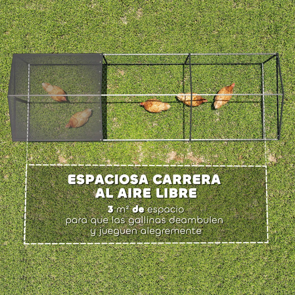 Pollai per Giardino ¨C Zephmum ¨C Nero 300x100x100 cm