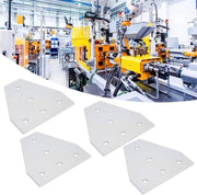 Piattaforma di connessione L a 5 fori con beugel per angolo - Piattaforma di connessione esterna a beugel per angolo - Piattaforma di connessione per profilo di alluminio (3030T) - Materiale di fissaggio.