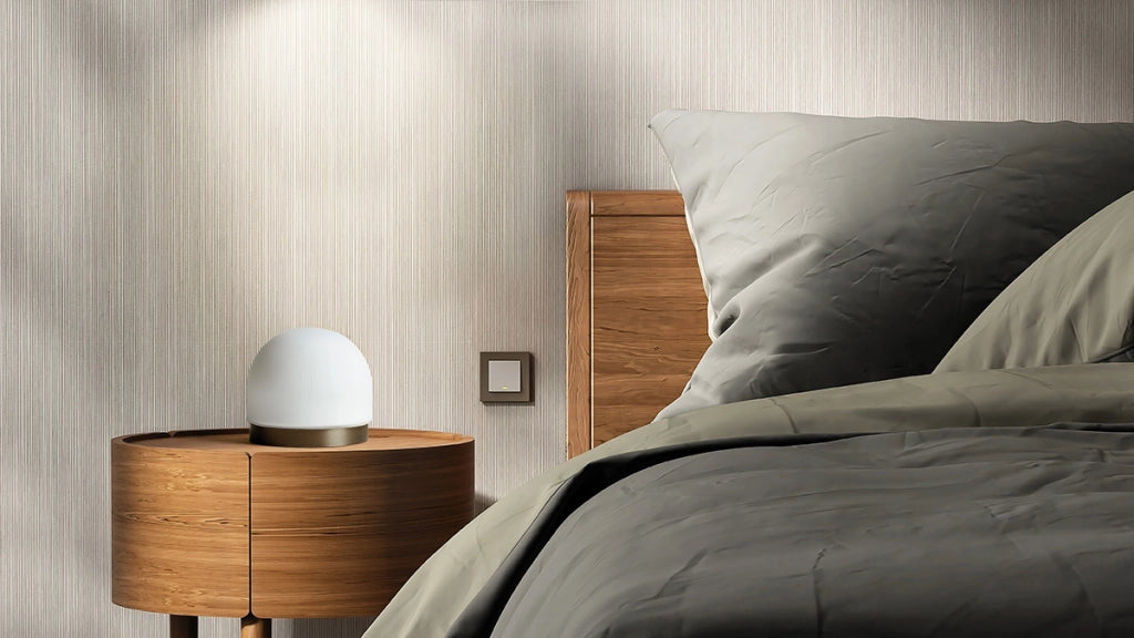 DOMU LAMPADA DA TAVOLO PICCOLA BRONZO VETRO BIANCO 1 LUCE ATTACCO GX53