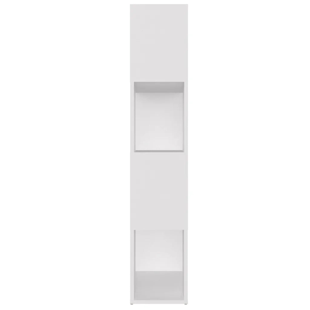 Libreria Divisorio-Scaffale per Libri-Mobile di Stoccaggio Bianco 80x24x124,5 cm in Truciolato