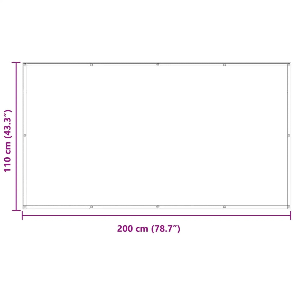 Schermo da balcone | Paravento da Balcone Arancione 110 x 200 cm Tessuto Oxford