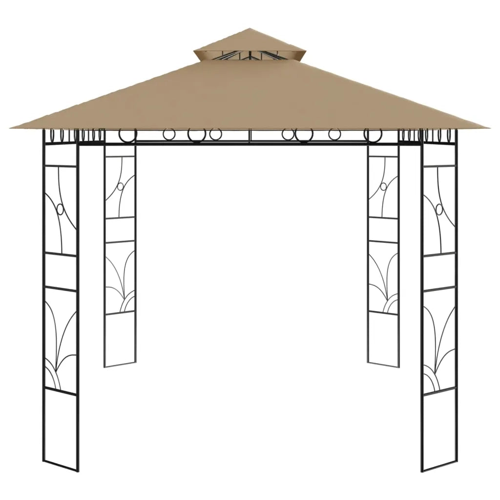 Gazebo 4x3x2,7 m Grigio Talpa 160 g/mÂ²
