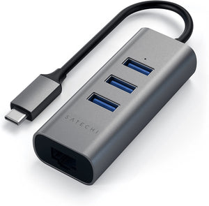 Satechi st-tc2n1usb31am hub di interfaccia usb 3.2 gen 1 (3.1 gen 1) type-c 5000 mbit/s grigio