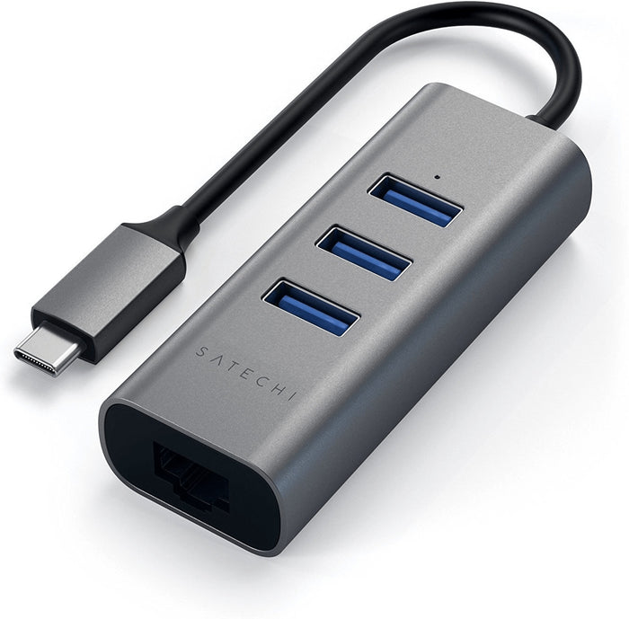 Satechi st-tc2n1usb31am hub di interfaccia usb 3.2 gen 1 (3.1 gen 1) type-c 5000 mbit/s grigio