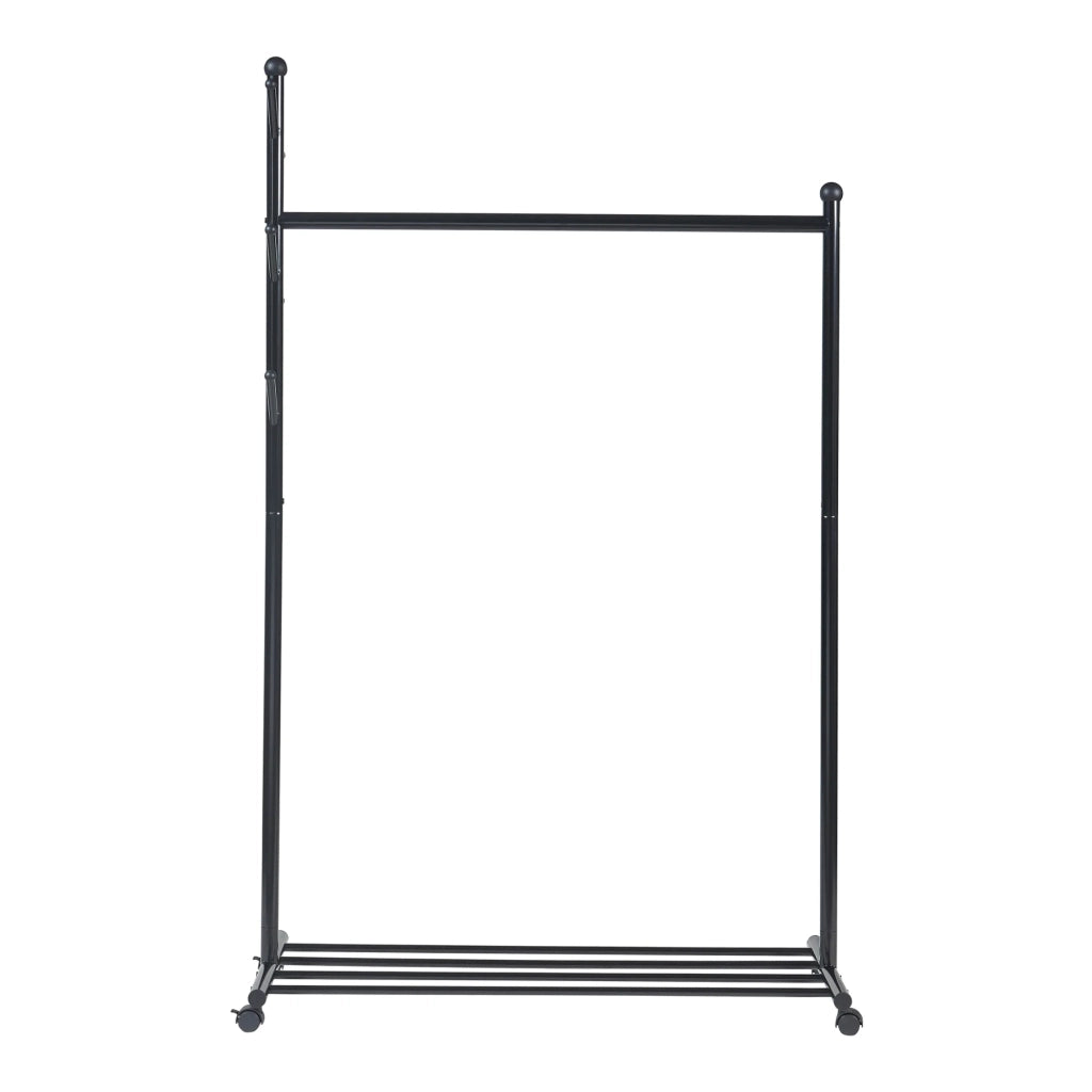Appendiabiti appendiabiti appendiabiti armadio aperto 170 x 105 x 43 cm nero 03_0010302