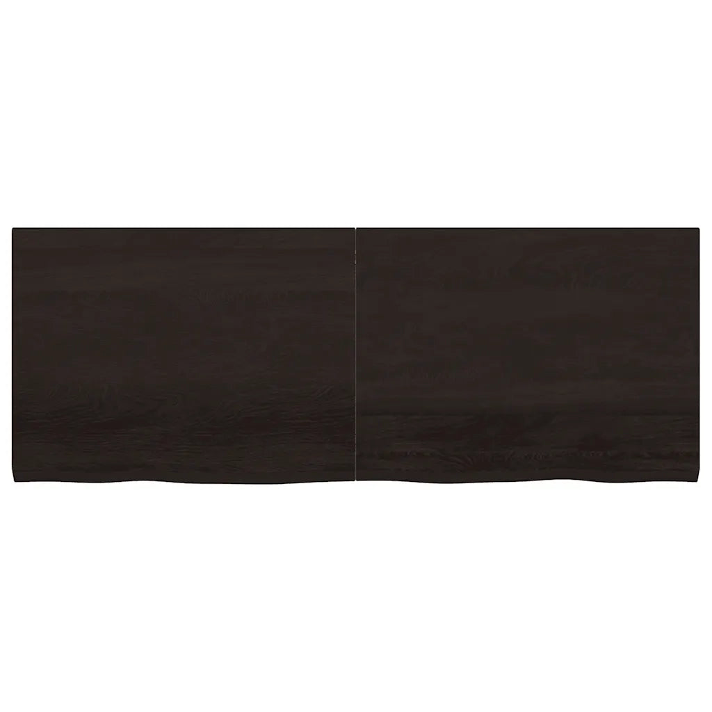 Piano Tavolo Marrone 160x60x(2-4) cm Rovere Massello Trattato 3156450
