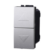 Pulsante Doppio Saliscendi 1P+1P 10A Colore GRIGIO Compatibile Con Bticino Living International