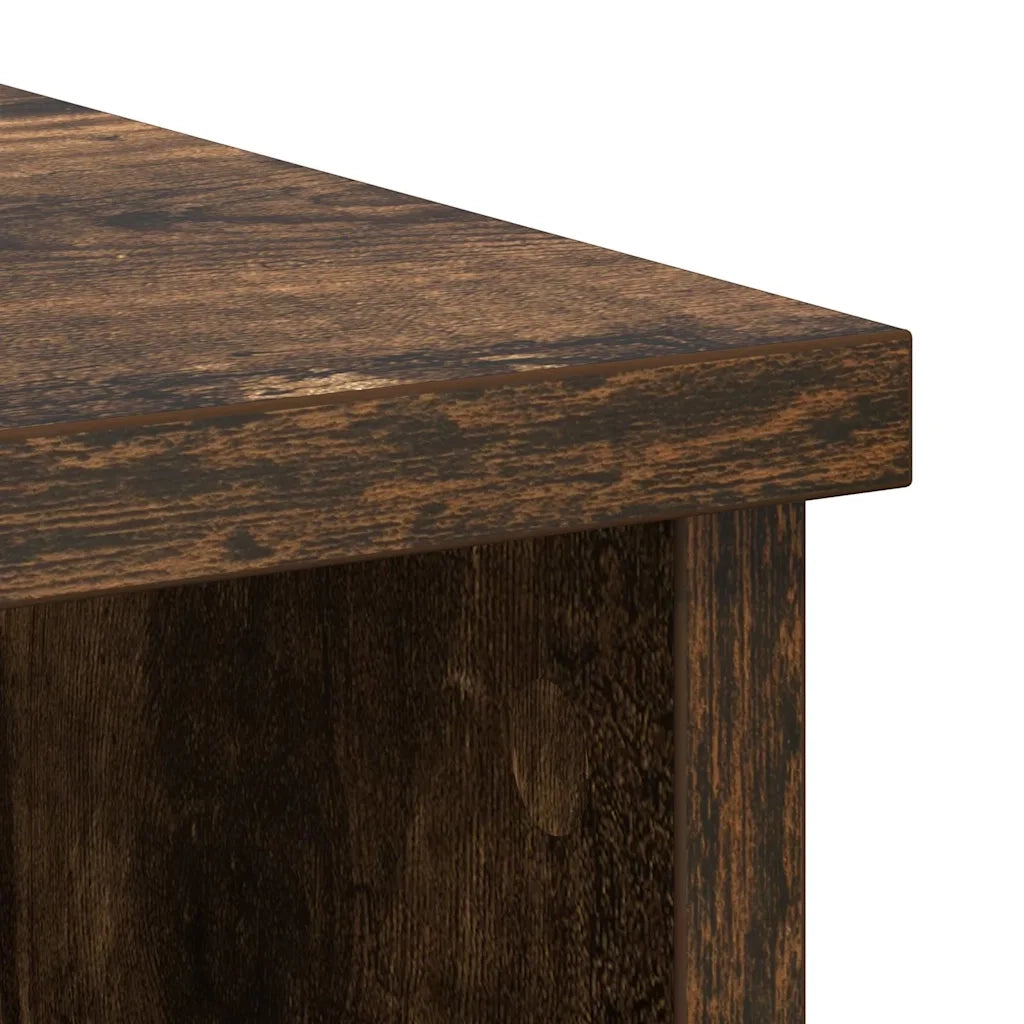 Credenza con Cassetto Rovere Fumo 101x35x76 cm in Truciolato 861566