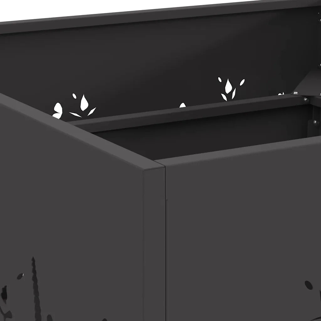 Focolare Nero 60 x 60 x 30 cm Acciaio CFW4808658