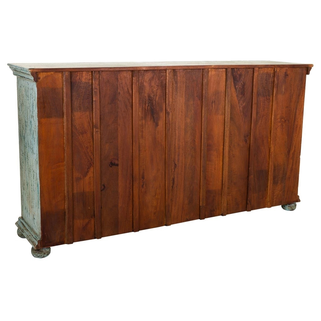 Credenza in legno blu 170x40x90