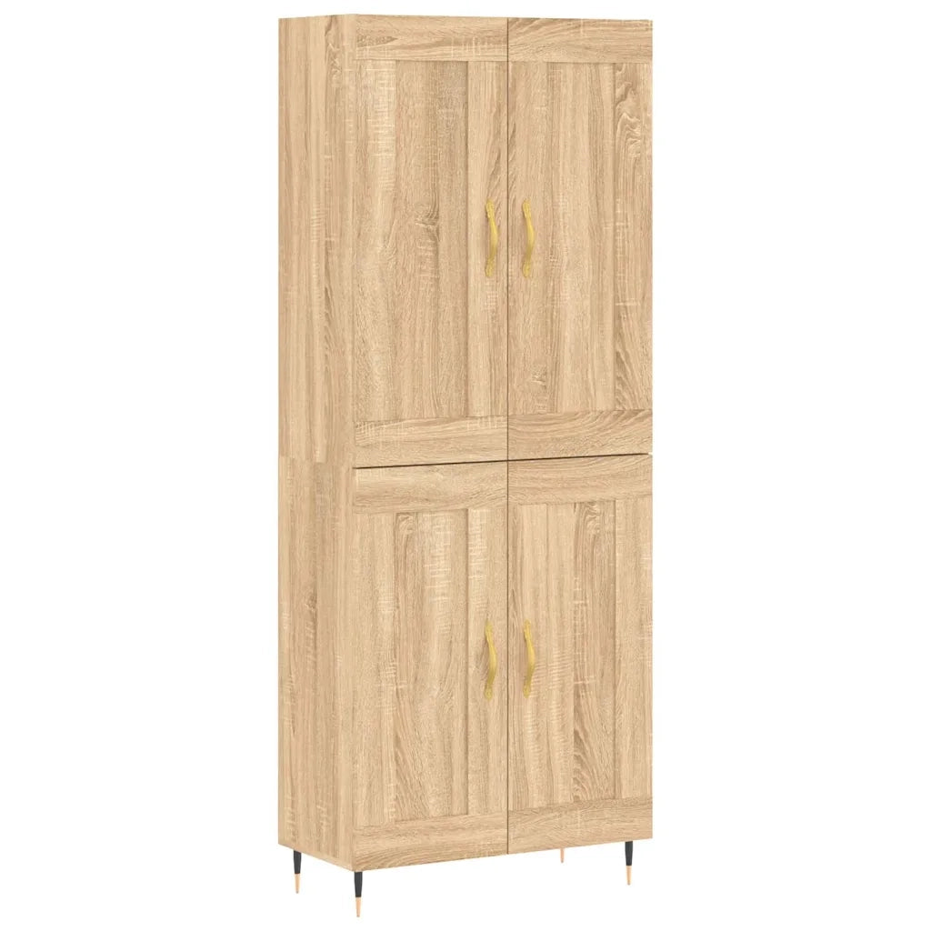 vidaXL Credenza Rovere Sonoma 69,5x34x180 cm in Legno Multistrato