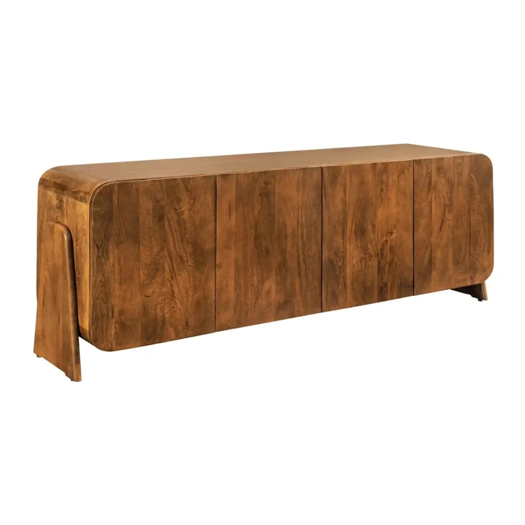 Buffet 175 cm 4 porte legno massiccio marrone – Collezione NATURA