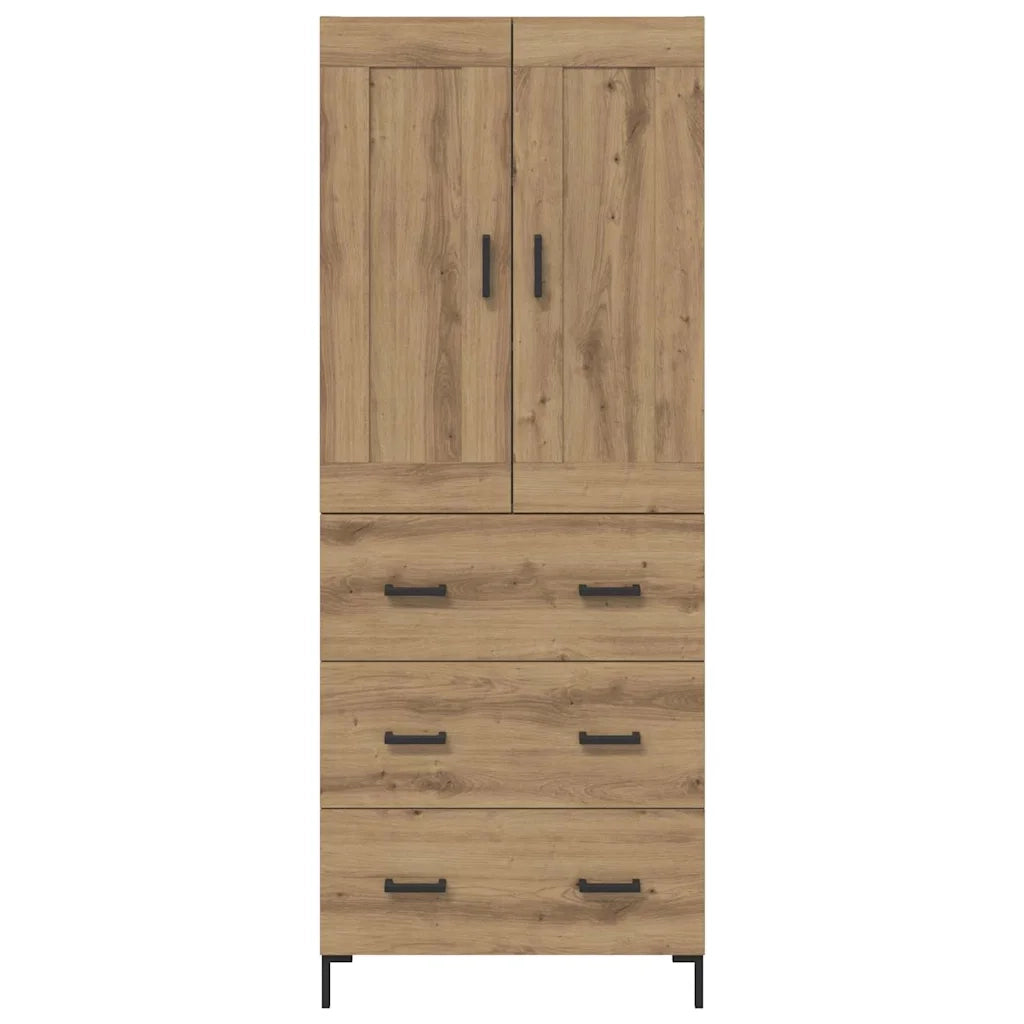 Credenza 2 pcs Rovere artigianale Legno multistrato 3415887