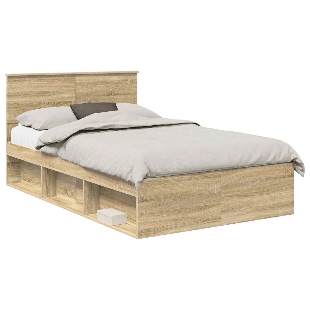 Struttura del letto Sonoma 120 x 190 cm Legno multistrato