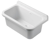 Pilozzo a muro in resina da 55 cm bianco