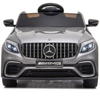 Macchina Elettrica per Bambini 12V con Licenza Mercedes GLC 63S Coupè Grigio Metallizzato