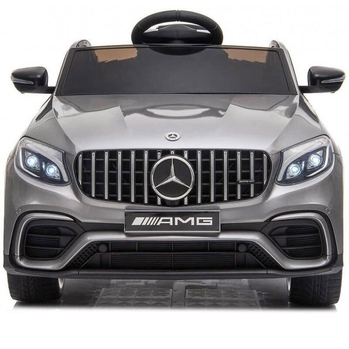 Macchina Elettrica per Bambini 12V con Licenza Mercedes GLC 63S Coupè Grigio Metallizzato