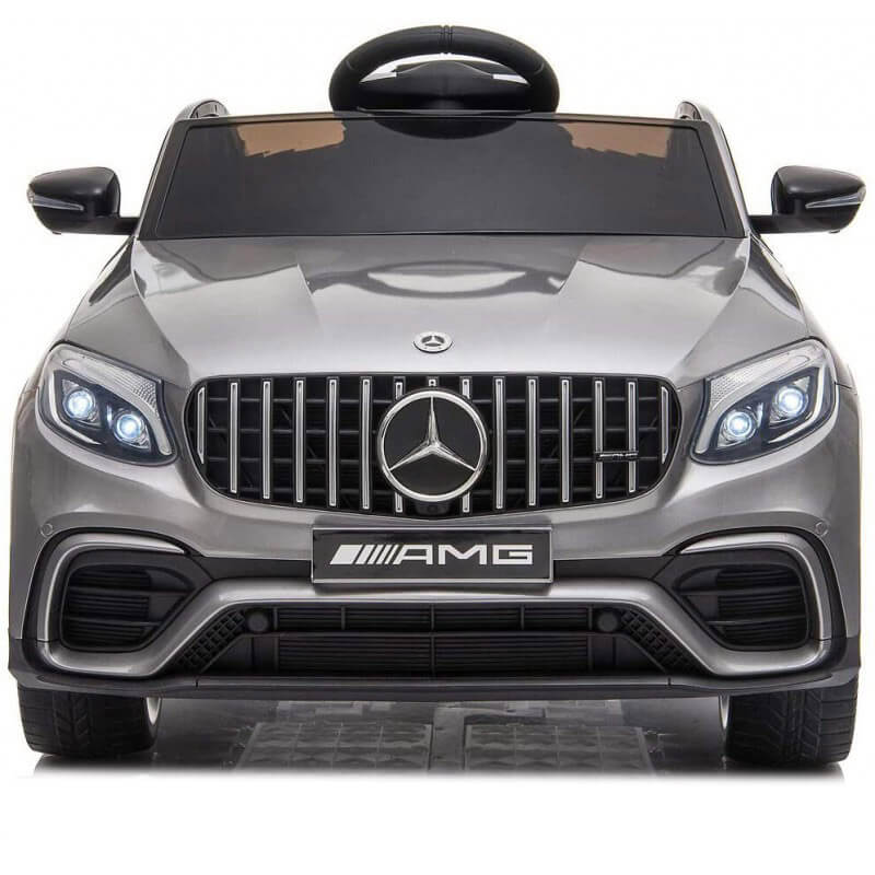 Macchina Elettrica per Bambini 12V con Licenza Mercedes GLC 63S Coupè Grigio Metallizzato