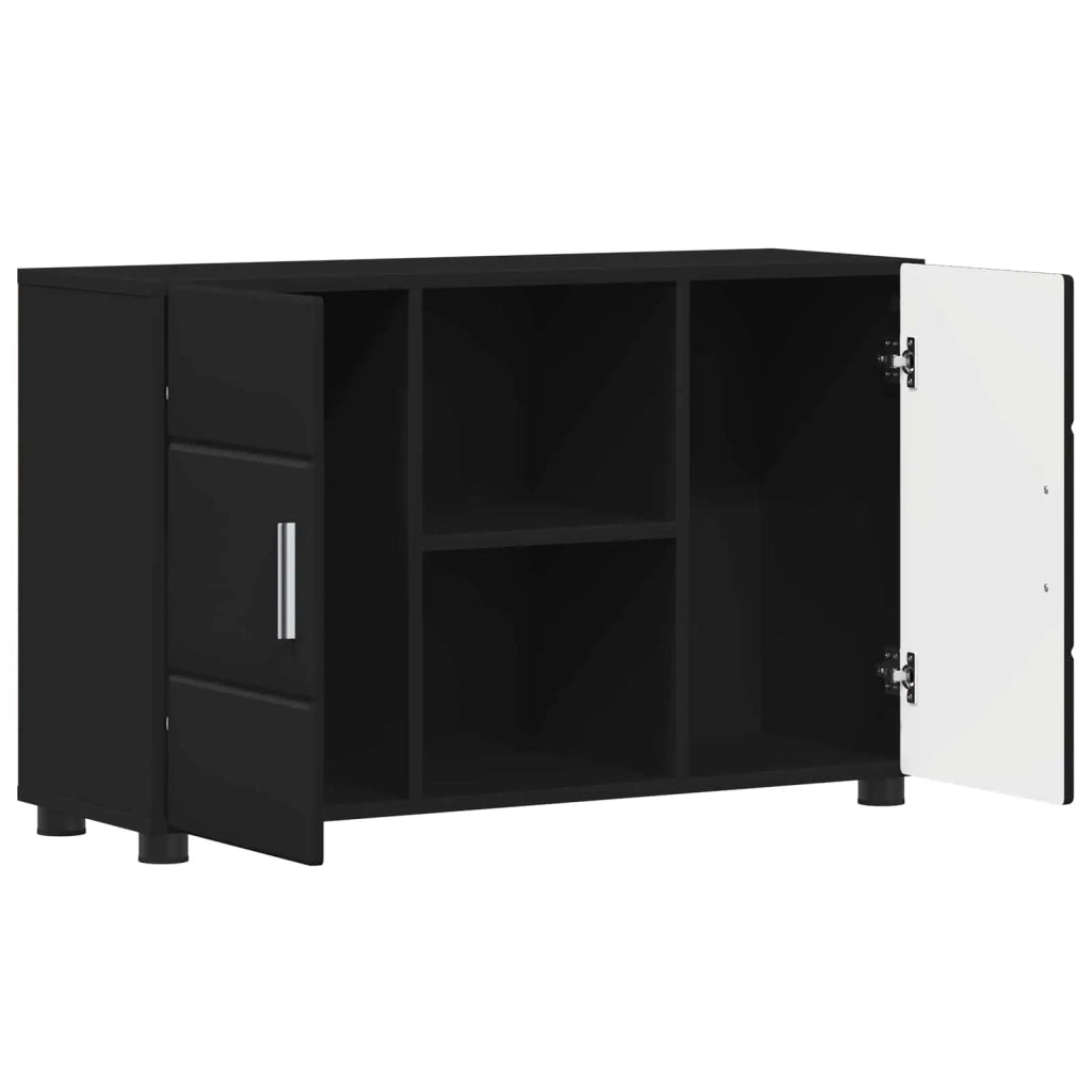 Credenza FLORIN Nero 88,5 x 30,5 x 55,5 cm Legno multistrato 880292