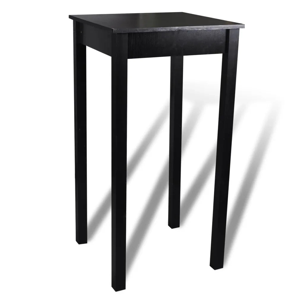 Set Tavolino da Bar con 2 Sgabelli Neri CFW6234629