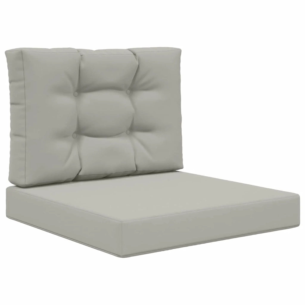 Cuscino per divano da esterno 2 pcs Grigio Poliestere