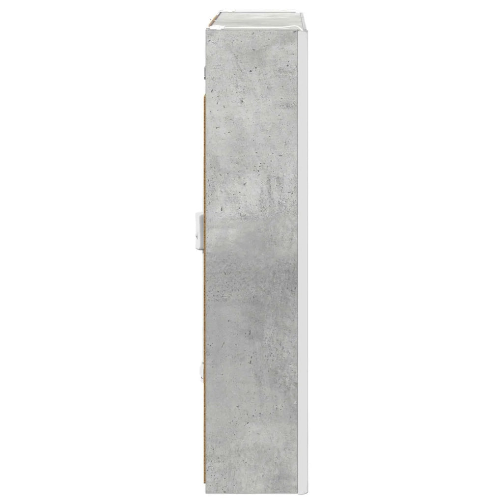 Mobiletto per specchio da bagno Grigio cemento