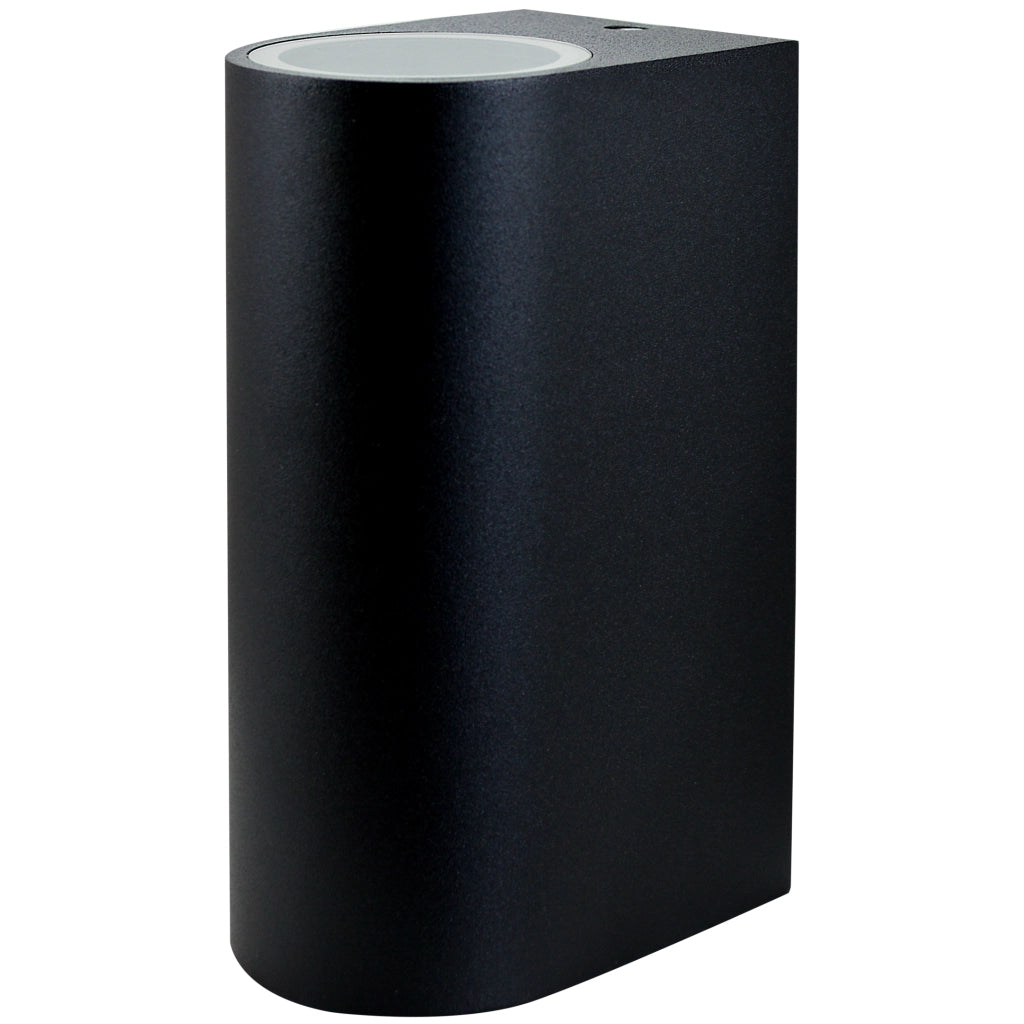 Applique esterna ovale IP44 2xGU10 nera su/giù Boston Polux