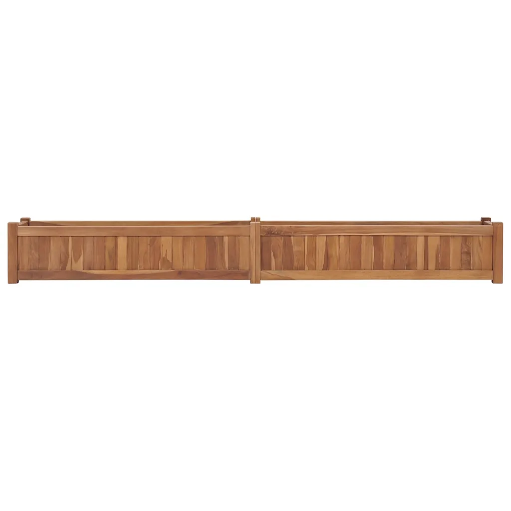 Fioriere | Cassetta per fiori | Letto Rialzato da Giardino 200x30x25 cm in Massello di Acacia