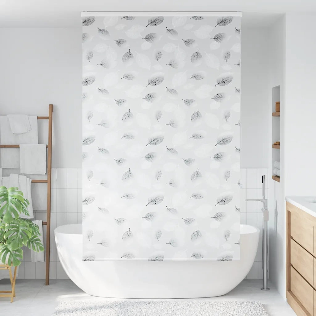Tenda a Rullo Doccia con Cassonetto 130x240cm Larghezza Tessuto