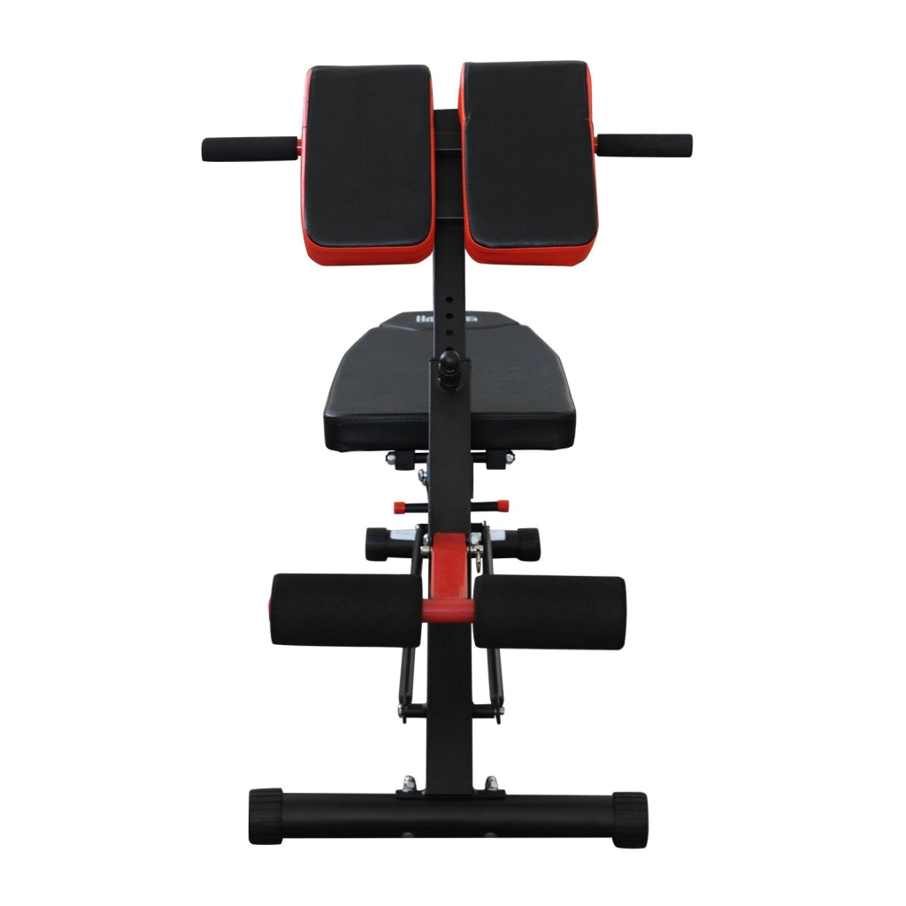 EasyComfort Panca Piana Palestra, Panca Pesi Regolabile per Allenamento a Casa, Panca Palestra Multifunzione con 1 Regolazione Piana e 2 Reclinazioni, 4 Regolazioni del Piede, Nero