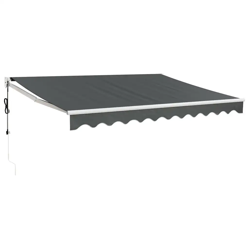 Tenda Sole Automatica Retrattile-Tenda parasole per balcone Antracite 3,5x2,5 m 793415