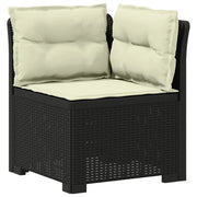 Divano da Giardino a 1 Posto con Cuscini Aspetto Rattan PP 8011832
