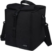 Borsa portasapori leggera per pranzo con isolamento per borsa portasapori per lavoro scuola impermeabile con chiusura a gomito nero