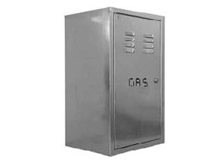 CASSETTA CONTATORE GAS IN ACCIAIO ZINCATO  cm.40x25x70h.
