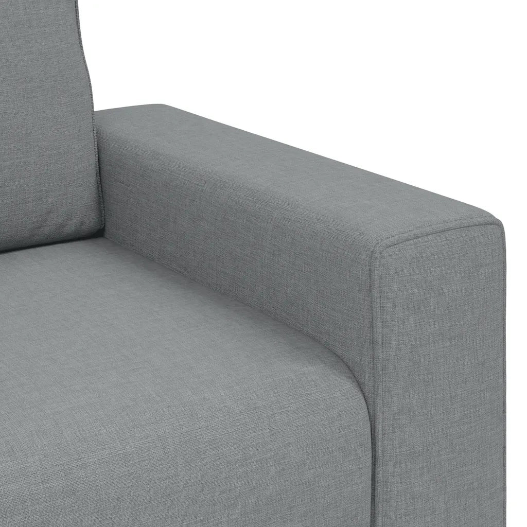 vidaXL Divano a 2 Posti Grigio Chiaro 140 cm in Tessuto