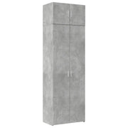 Armadietto Grigio Cemento 70x42,5x225 cm in Legno Multistrato CFW8973418